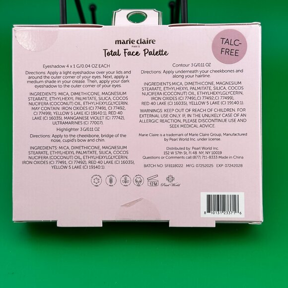 MARIE CLAIRE PARIS TOTAL FACE PALETTE - SMOKEY DELIGHT, TALC FREE - Picture 2 of 3